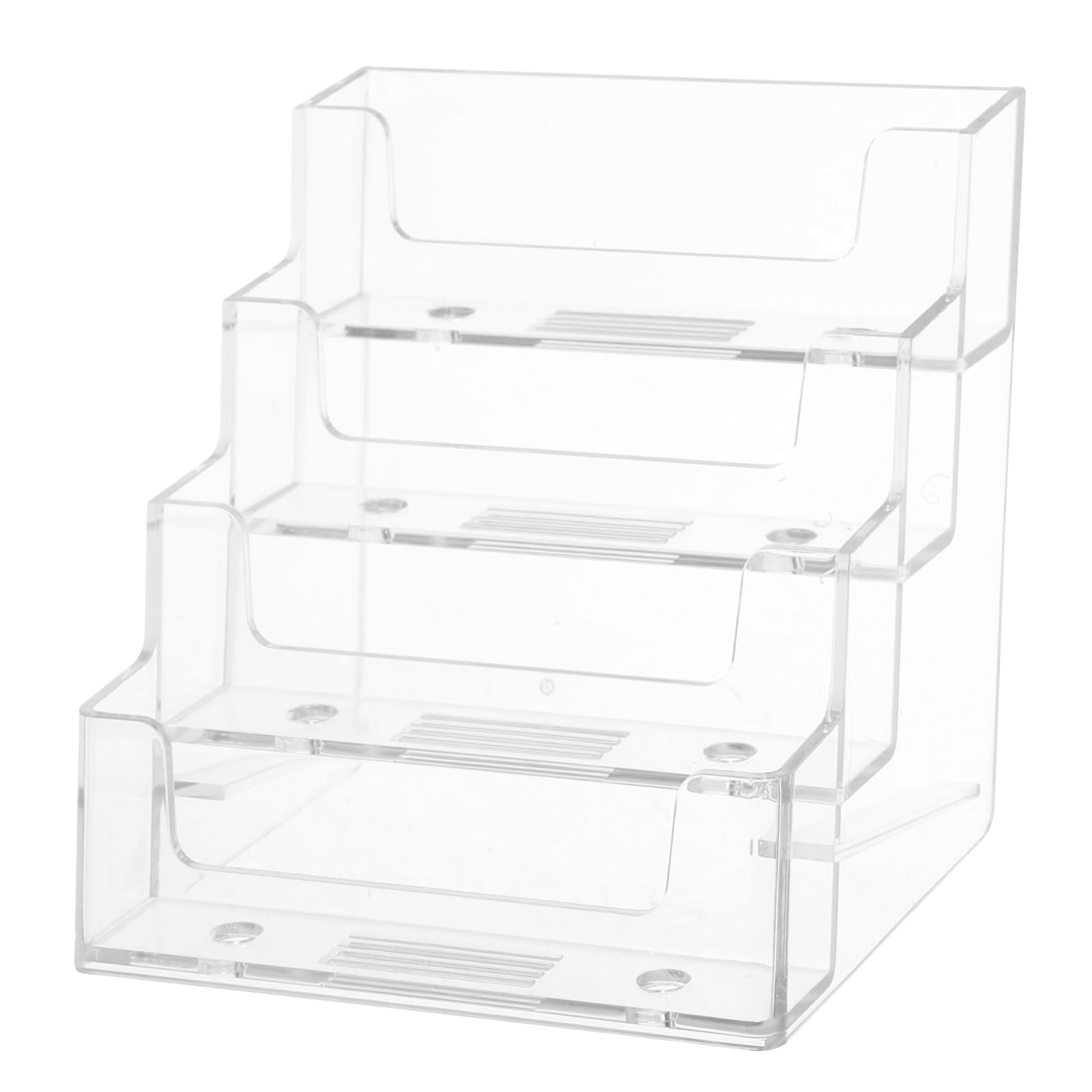 NUOBESTY 5stücke Desktop Karten Aufbewahrungsbox Für Visitenkarten Transparente Karten-organizer Für Büro Und Veranstaltungen Lagige Robuste Kartenhalter Für Ordentliche Präsentation