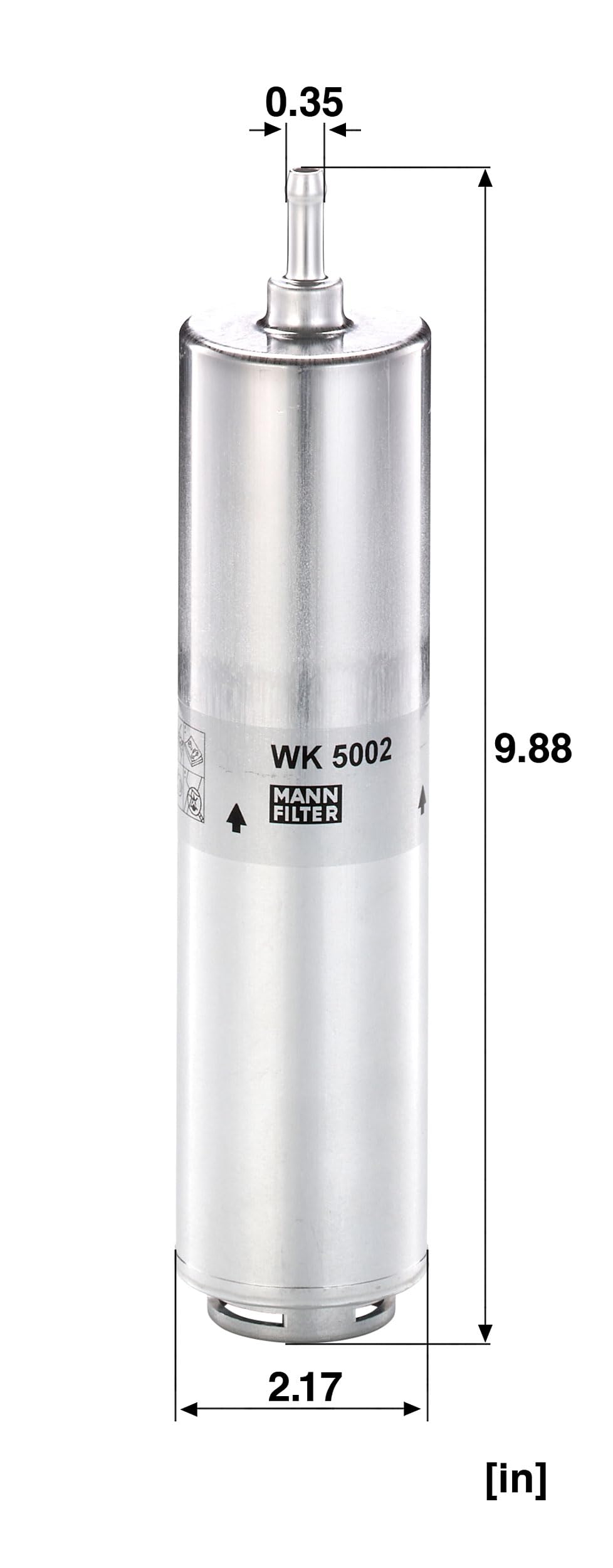 MANN-FILTER WK 5002 Filtro carburante - per Autovetture + veicoli commeriali
