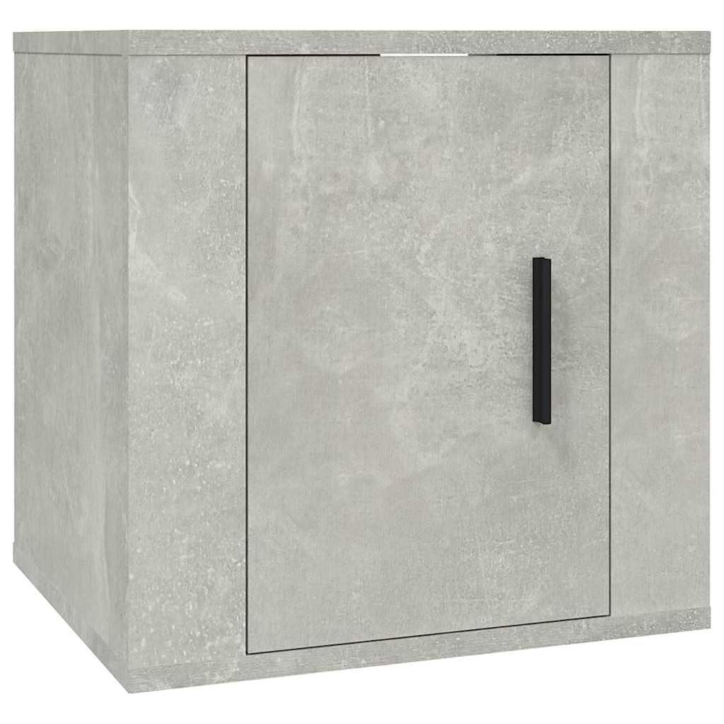 Genérico Set de Muebles de TV 2 pzas Madera contrachapada Gris hormigón,Mobiliario,Muebles TV,Gris,29.45 kg,3188426