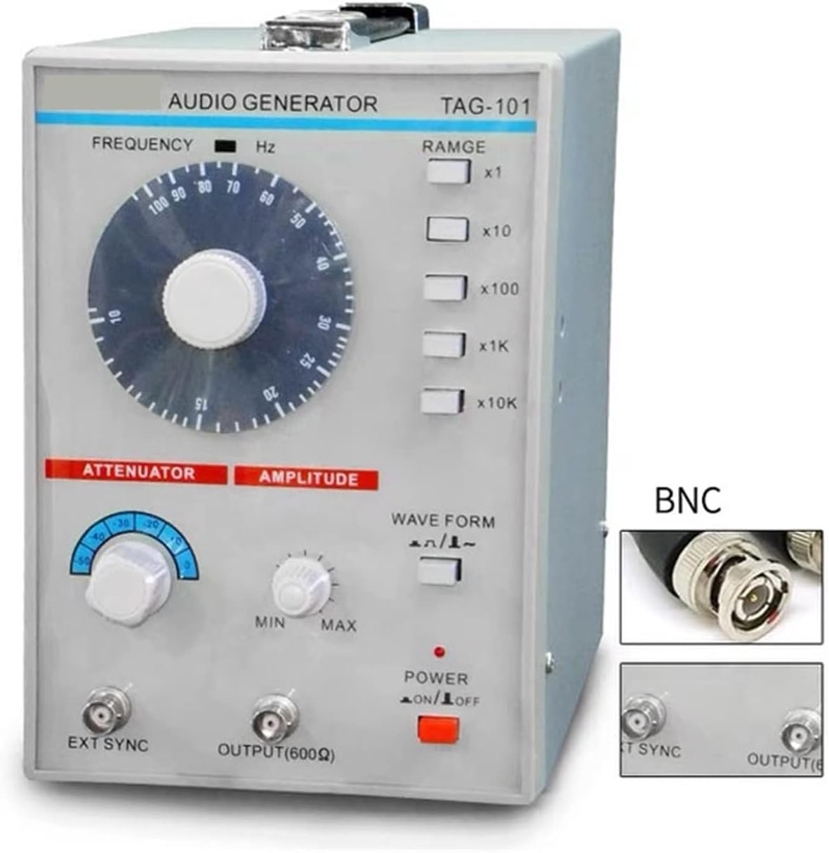 TAG-101 Low Frequency Signal Generator Source 10Hz-1MHz with High Efficiency