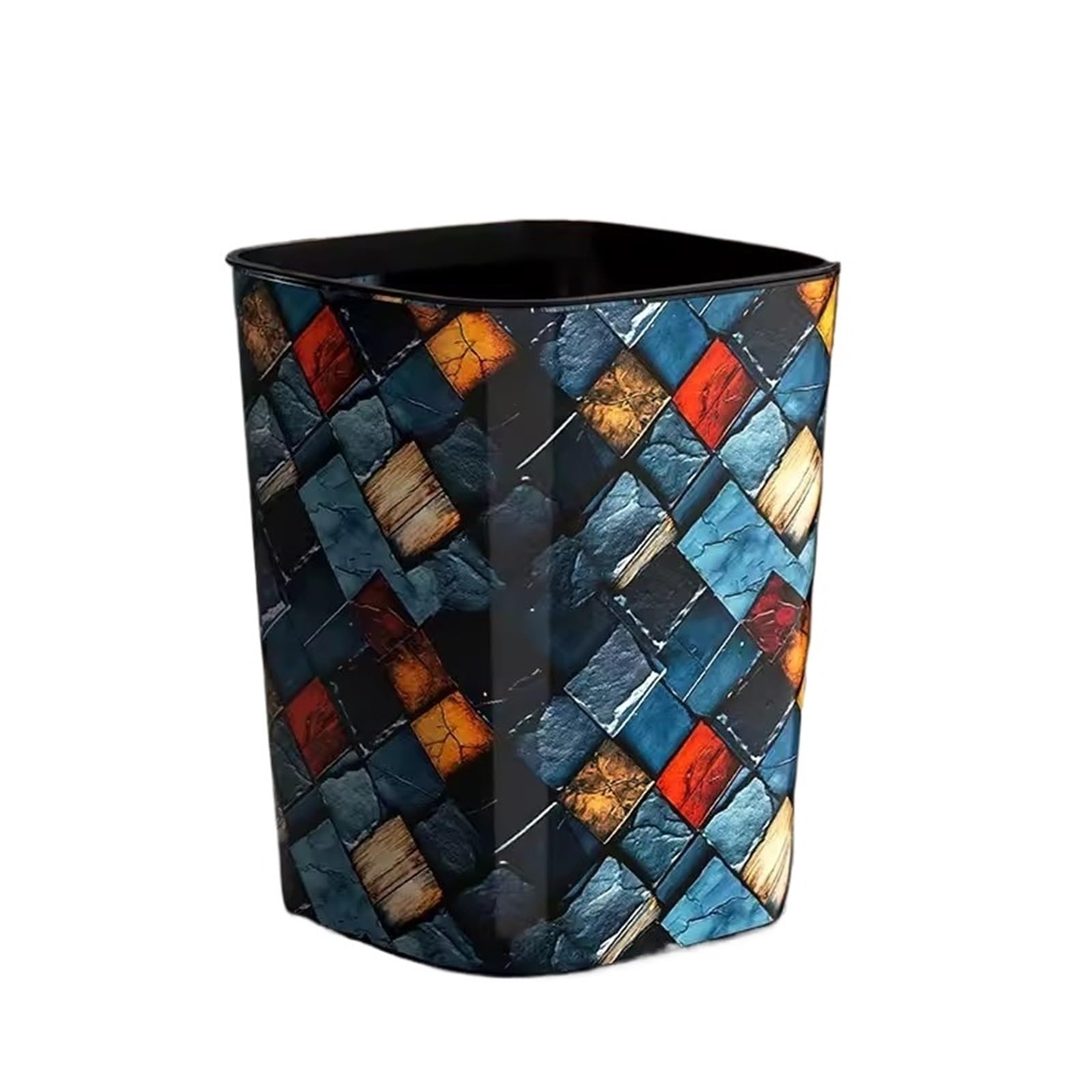 guiling-1986 Trash Can Household Trash Cans Bedroom And Bathroom Hotel And Kitchen Wastebaskets Garbage Can(Large)