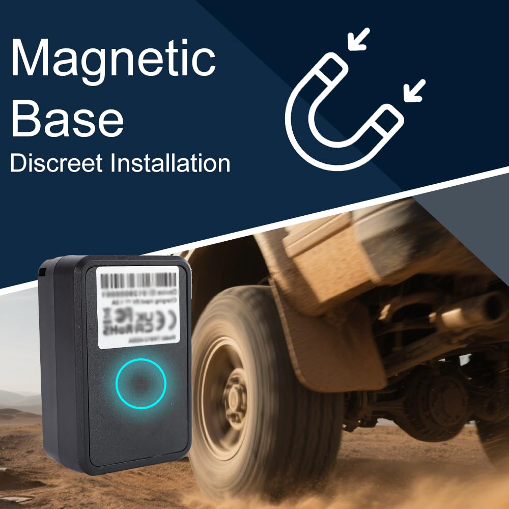 Mini GPS Tracker 4G, Magnetico Piccolo GPS Tracker di Tracciamento in Tempo Reale GPS Geofencing Tracker App Gratuita senza Sottoscrizione Locator per Auto, Moto, Bicicletta, Scooter, Bambino