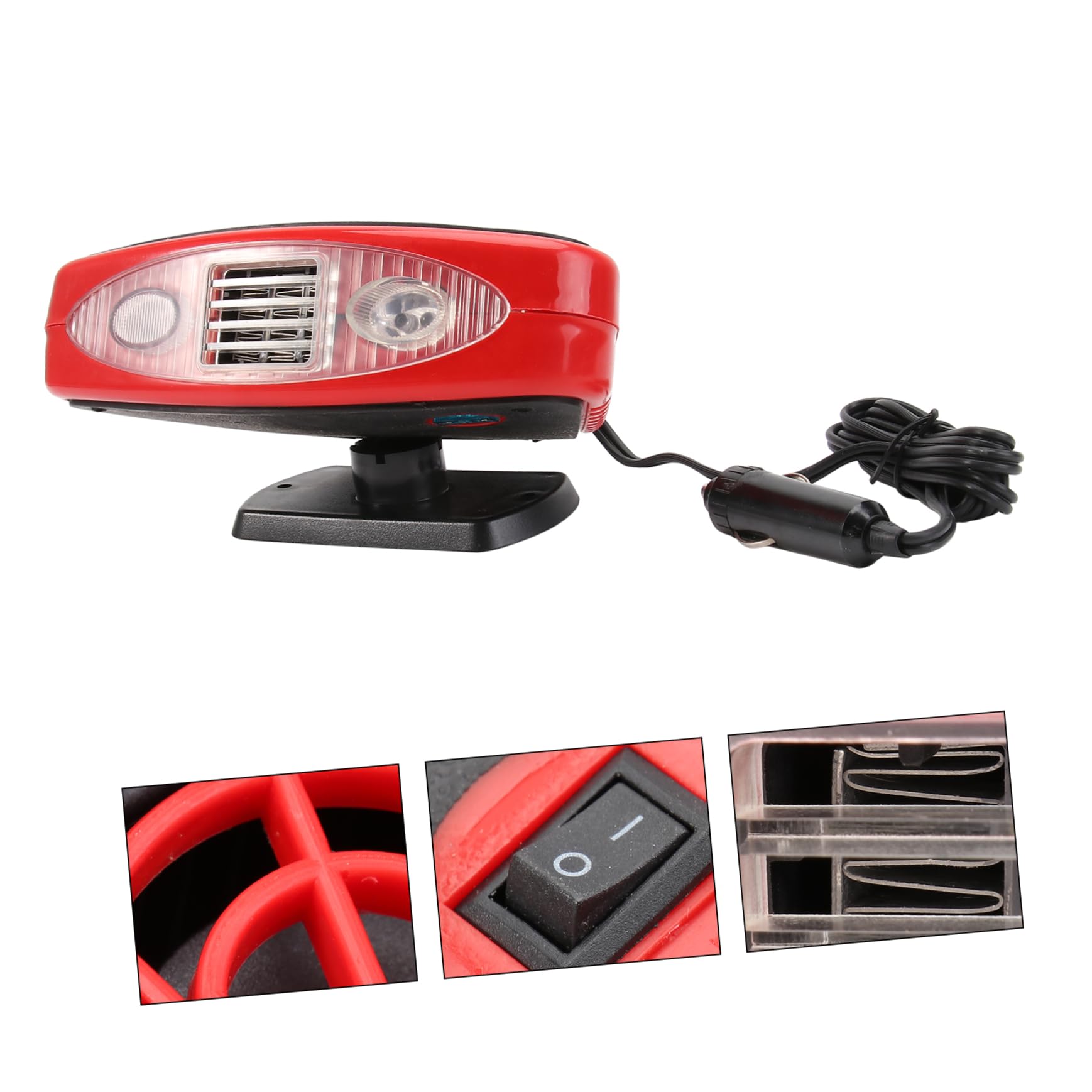 Desempañador de Parabrisas para Vehículos 150w de Plástico y Metal | Calentador Portátil para Autos, Uso en Vehículo, Instalación en Panel de Instrumentos