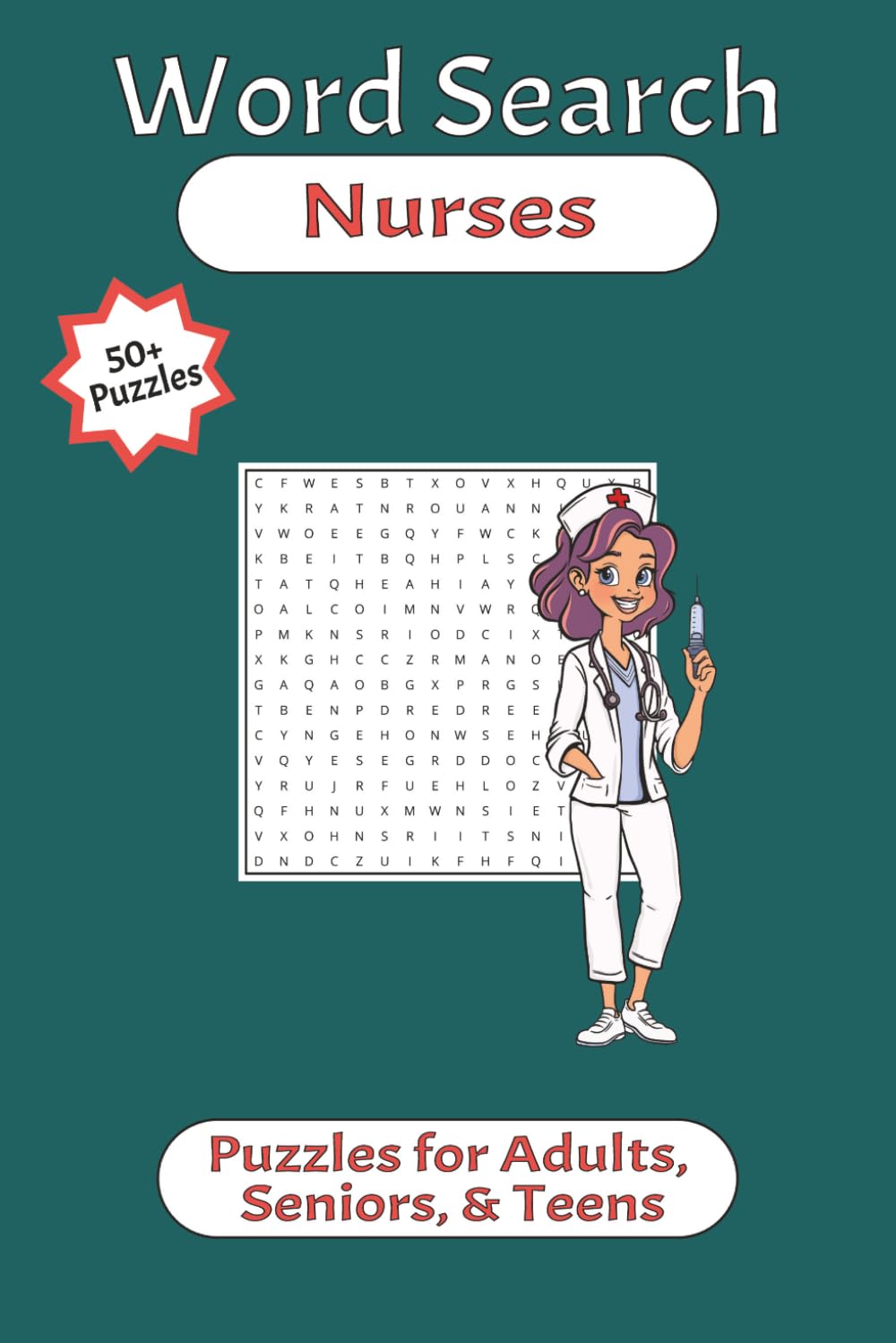 Word Search for Nurses: Word Searches with Easy to Read Print about Nursing, Medical Terms, and More | 6x9 inches, 110 pages, 55 Puzzles | Gifts for ... | Great for Holidays, Free Time, & More!