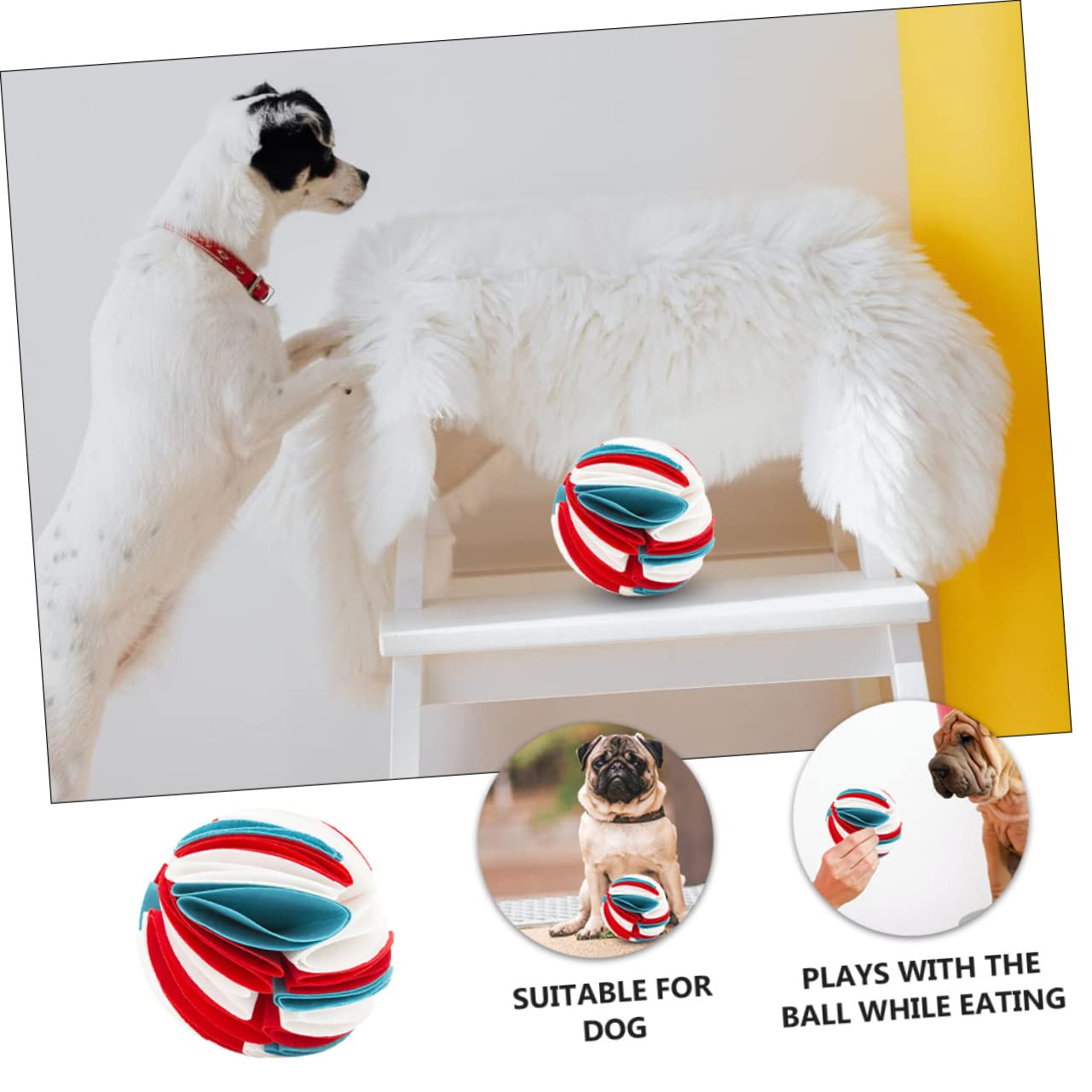 minkissy 3 Stück Kauspielzeug Für Hunde Hundespielzeug Leckerli-Spender Hundespielzeug Hunde-backenzahn-kauspielzeug Haustier-kauspielzeug Haustier-leckfutter-Spielzeug