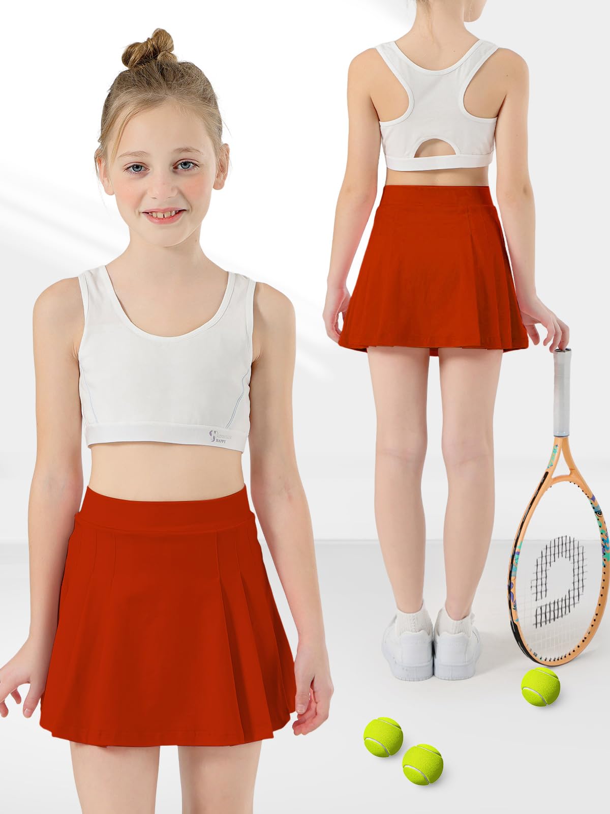 Falda Plisada de Tenis para Niñas con Bolsillos 4-15 años