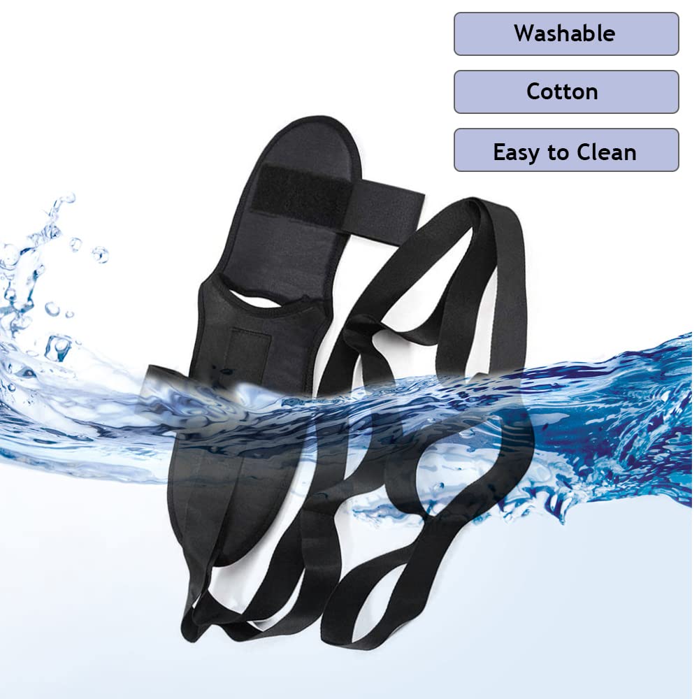 Rairsky Stretching Strap Dehnungsband Faszien Strecker Yoga Stretch Ring | Stretching Band Yogagurte Faszienstrecker Painless Legs Band für Yoga Physiotherapie Rehabilitation Training (Schwarz)
