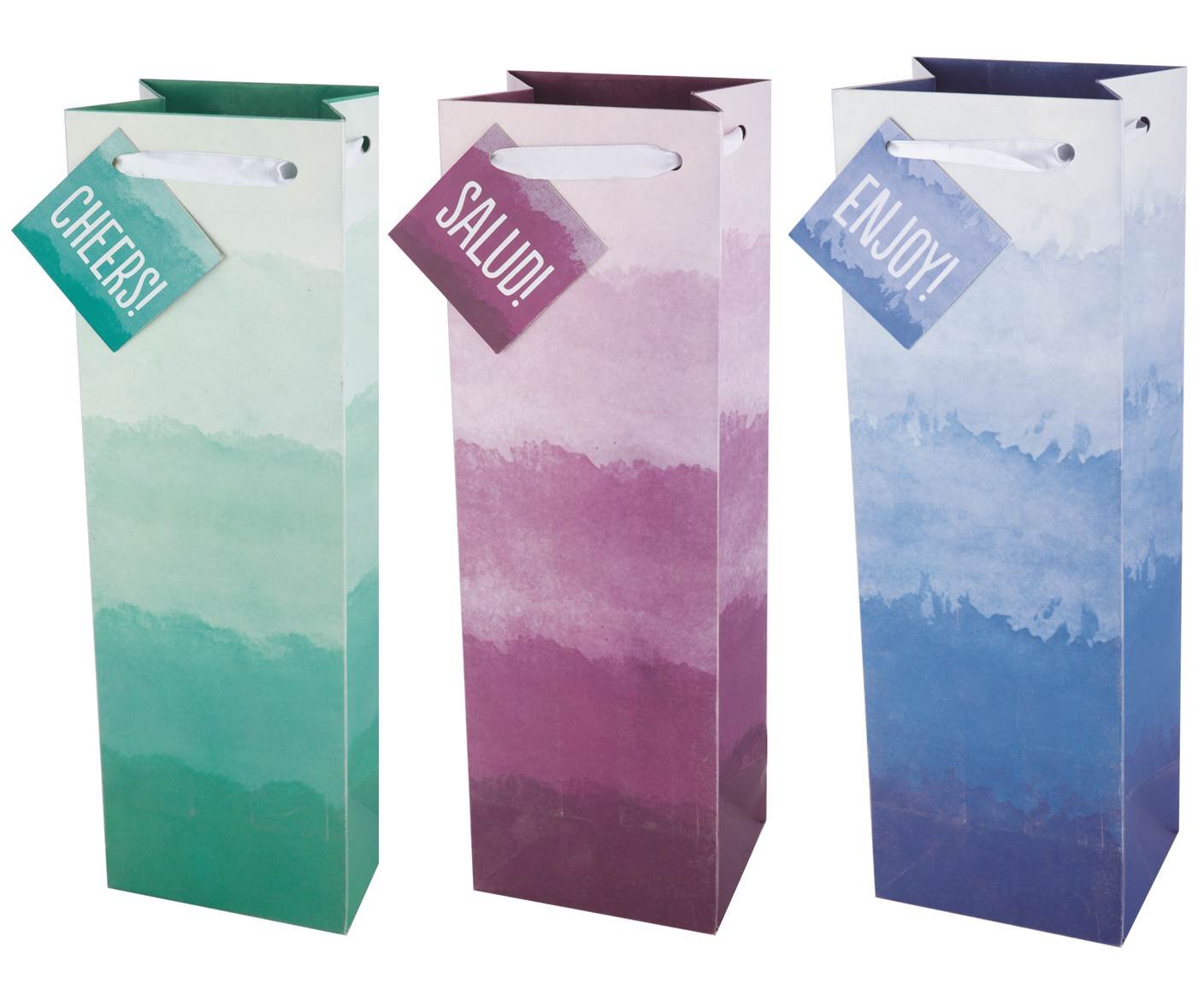 True Fabrication 3905 Dip Dyed Wine Bags, 1 EA, Multicolor