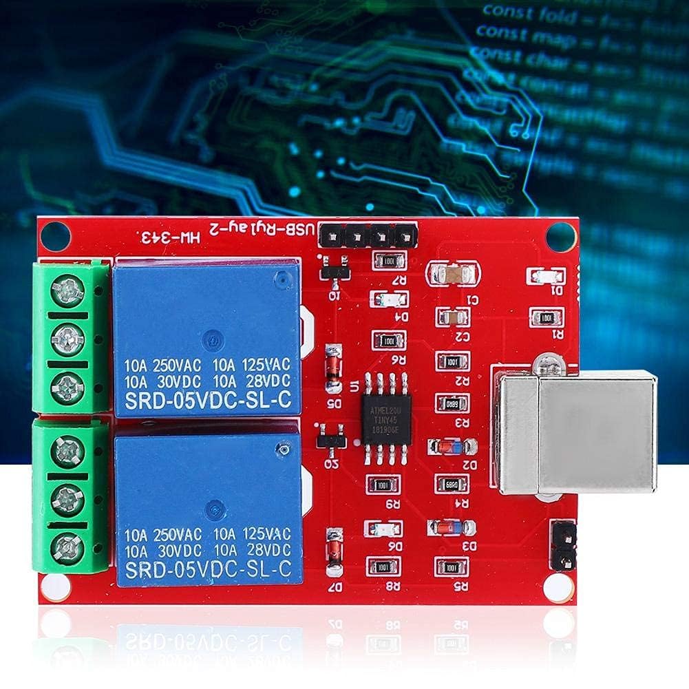 Módulo de Relé Interruptor de Control USB de 2 Canales 5V Inteligente para PC (5V Control Switch)