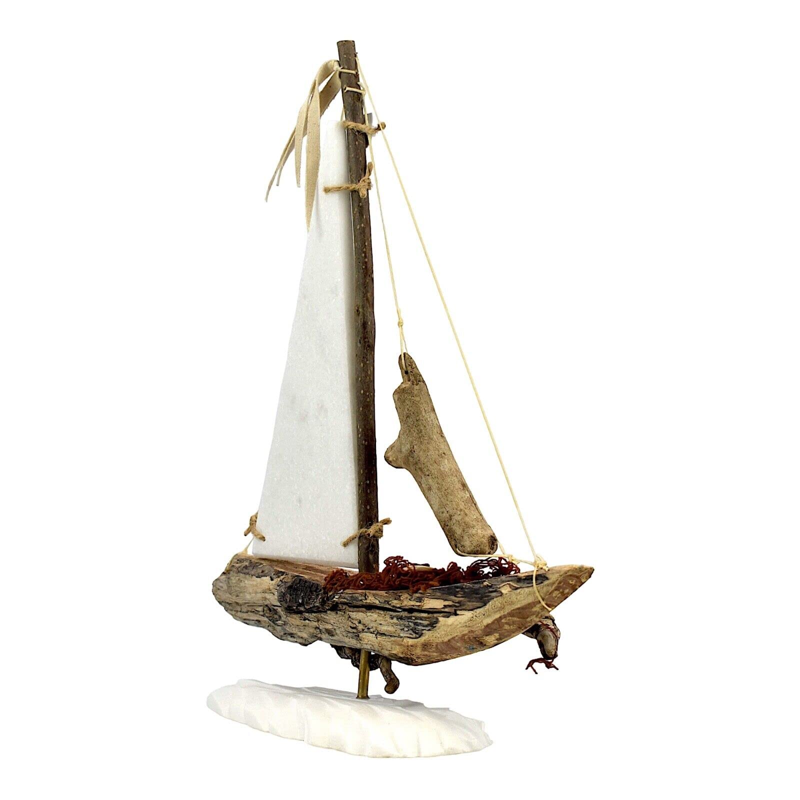 Sculpture Murale En Bois Chêne - Bateau Pirate Voilier - Fait Main - Angleterre