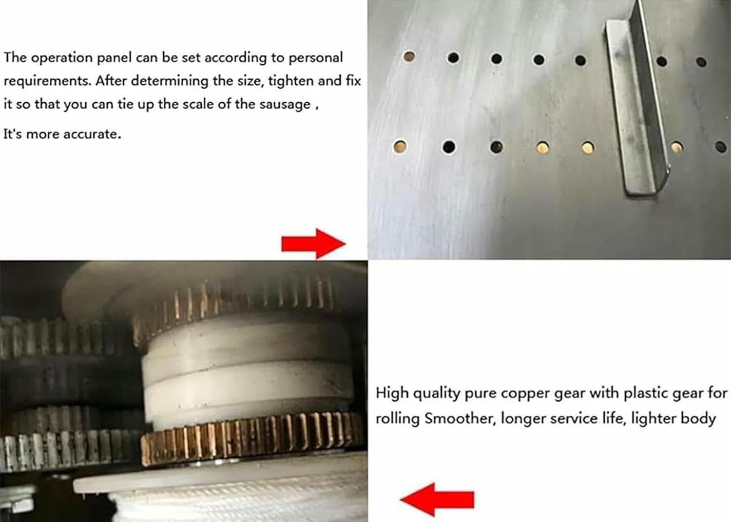 Machine to Tie Manual Sausages, Automatic Cable Machine with Crank, Tool to Manually Dive, Machinery to Roller Hams, for Delicatessen, Home and Kitchen ~/