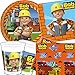 Produktbild Procos/Carpeta 62-TLG. Party-Set * BOB DER Baumeister * mit Teller + Becher + Servietten + Tischdecke Bauarbeiter Baustelle Deko Kinder Geburtstag Motto