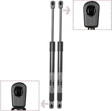 Front Hood Lift Supports Shocks Gas Struts Spring 4364 Compatible with Dodge Ram 1500 2500 3500 5500 2002-2010 Reference 55276321AA,55276321AB,55276321AC, SG314036(2Pcs)