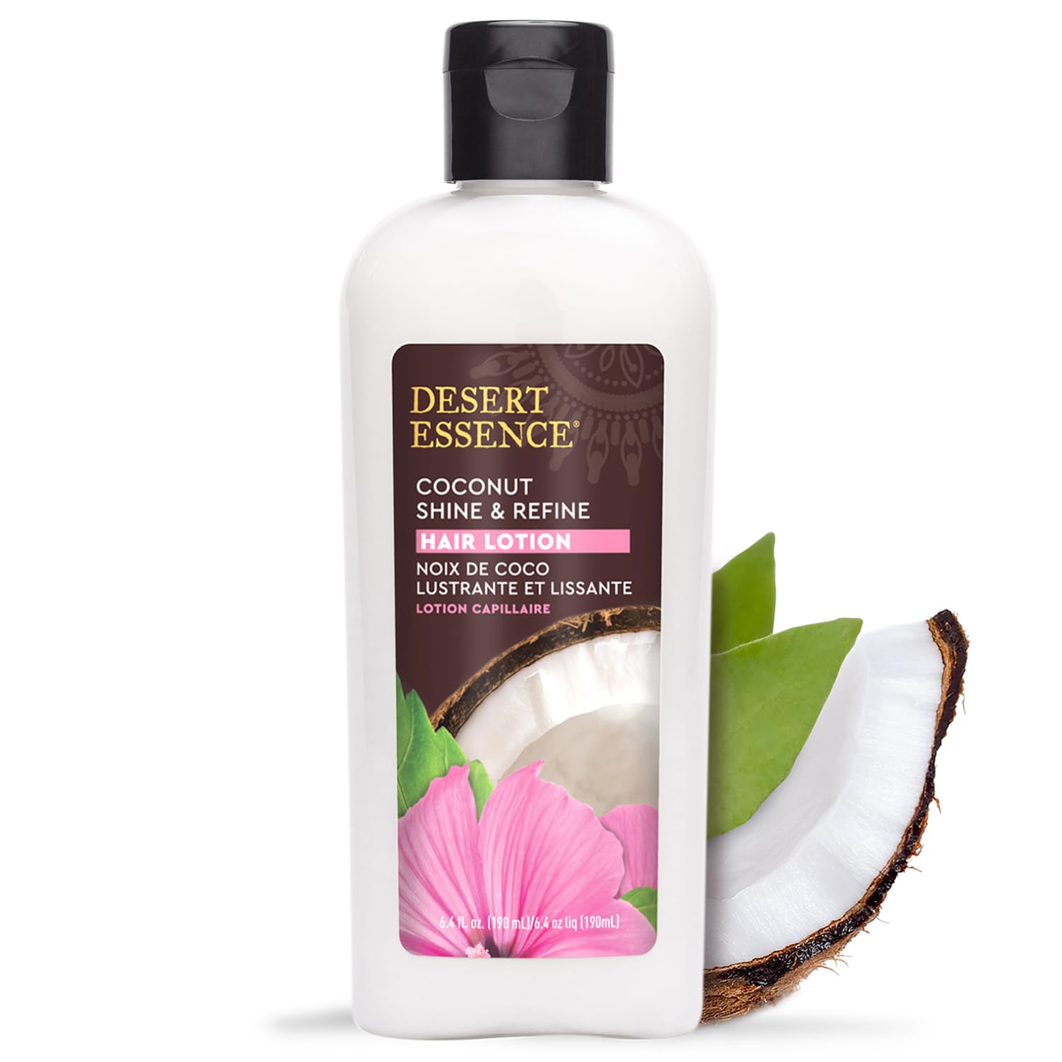 Desert Essence Shine & Refine Hair Lotion Coconut 6.4 fl oz (190 g)