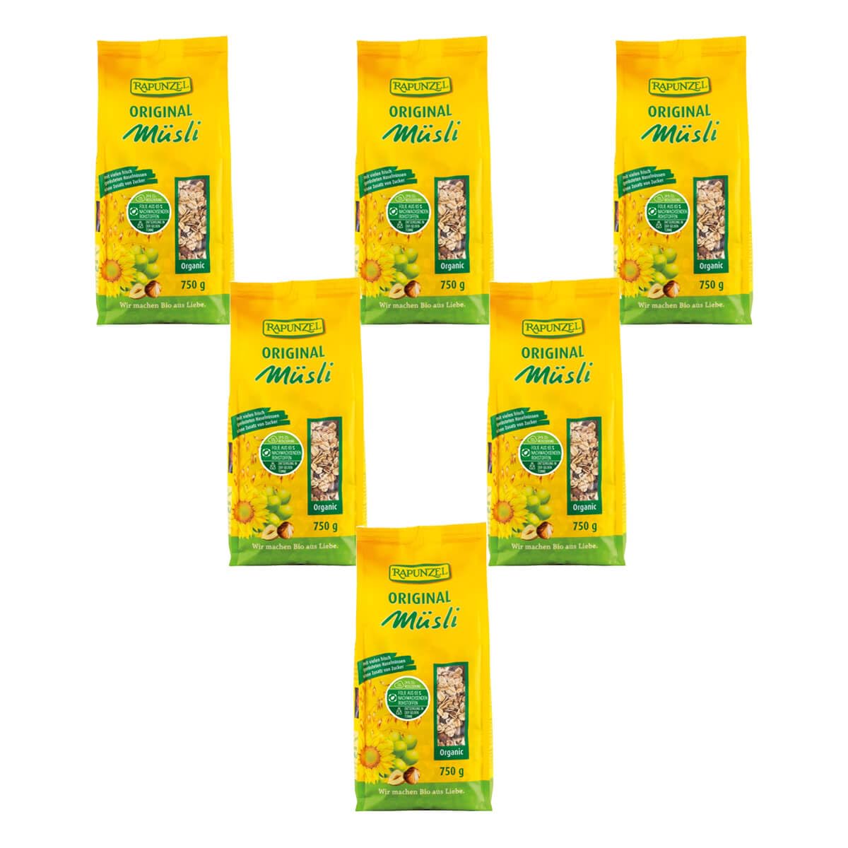 Rapunzel - Original Müsli - 0,75 kg - 6er Pack