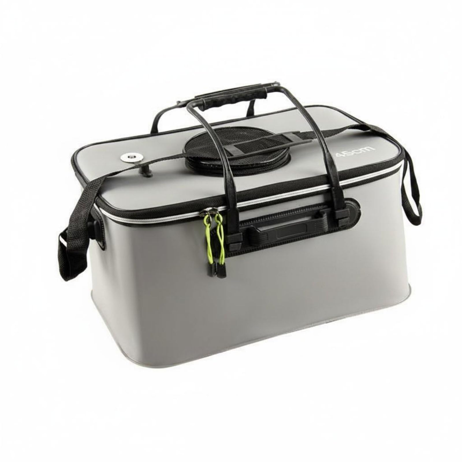 Thickened Foldable Live Catch Container Multi-Function EVA Fishing Container Leak Resistant Air Pump for Anglers, Gray 40CM|Sporting Goods | Fishing | Fishing Equipment | Bait Buckets-image-23