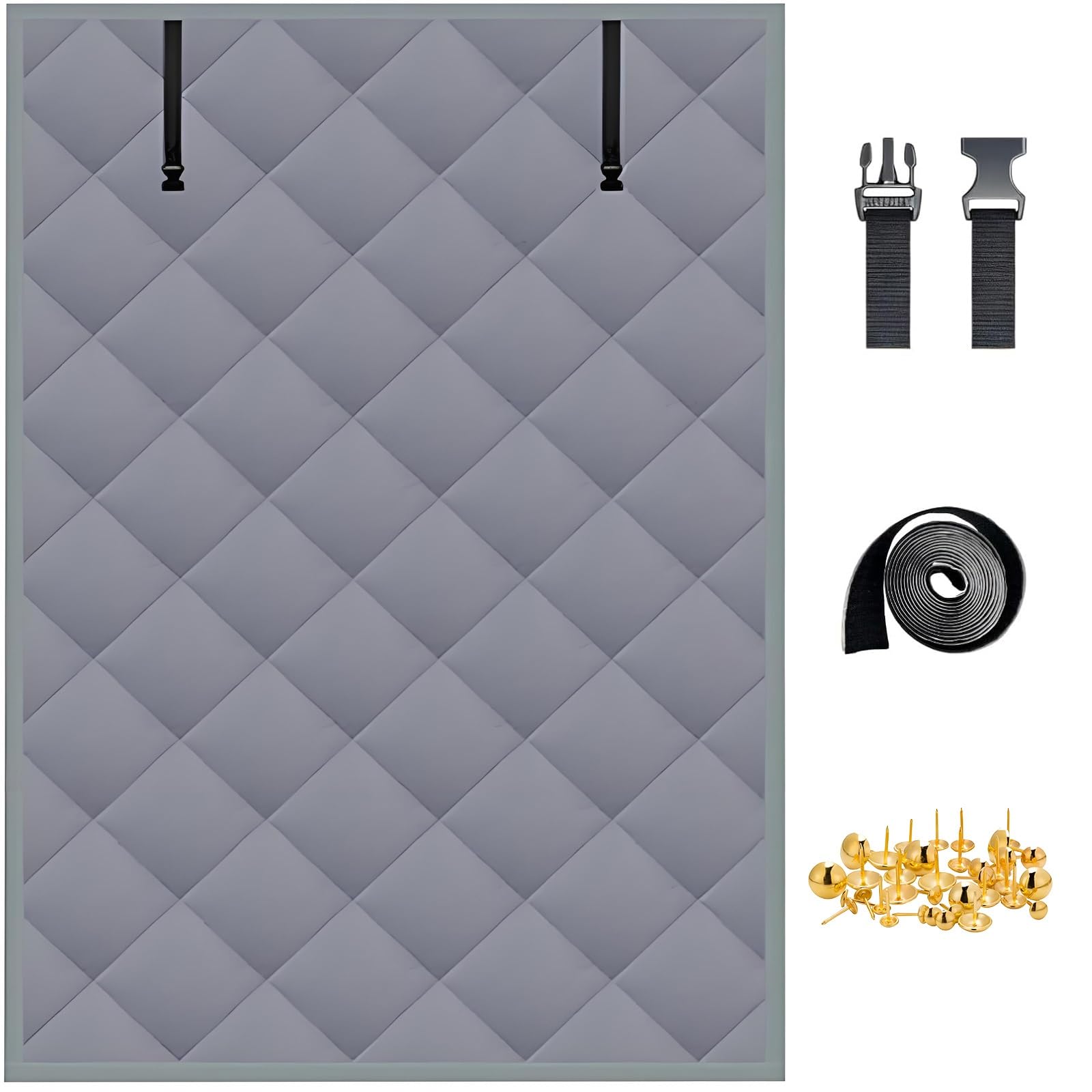 Kit Di Isolamento per Finestre 51x51cm 89x180cm 201x300cm Tende Termica Isolante Protezione Dal Freddo Kit Isolante per Finestre in Inverno(Grigio,140x150cm/55x59in)