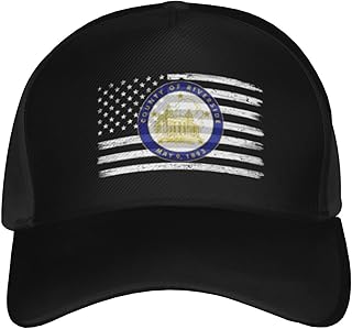US and Seal of Riverside County, California Baseball Cap for Men Women Hat Classic Cotton Adjustable Caps Low Profile Golf Dad Hats for All Seasons Black