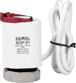 Thermo Life Stellantrieb Fußbodenheizung 230V Thermoelektrischer Stellmotor NC Witterungsbeständig 28X1,5 SOP-02