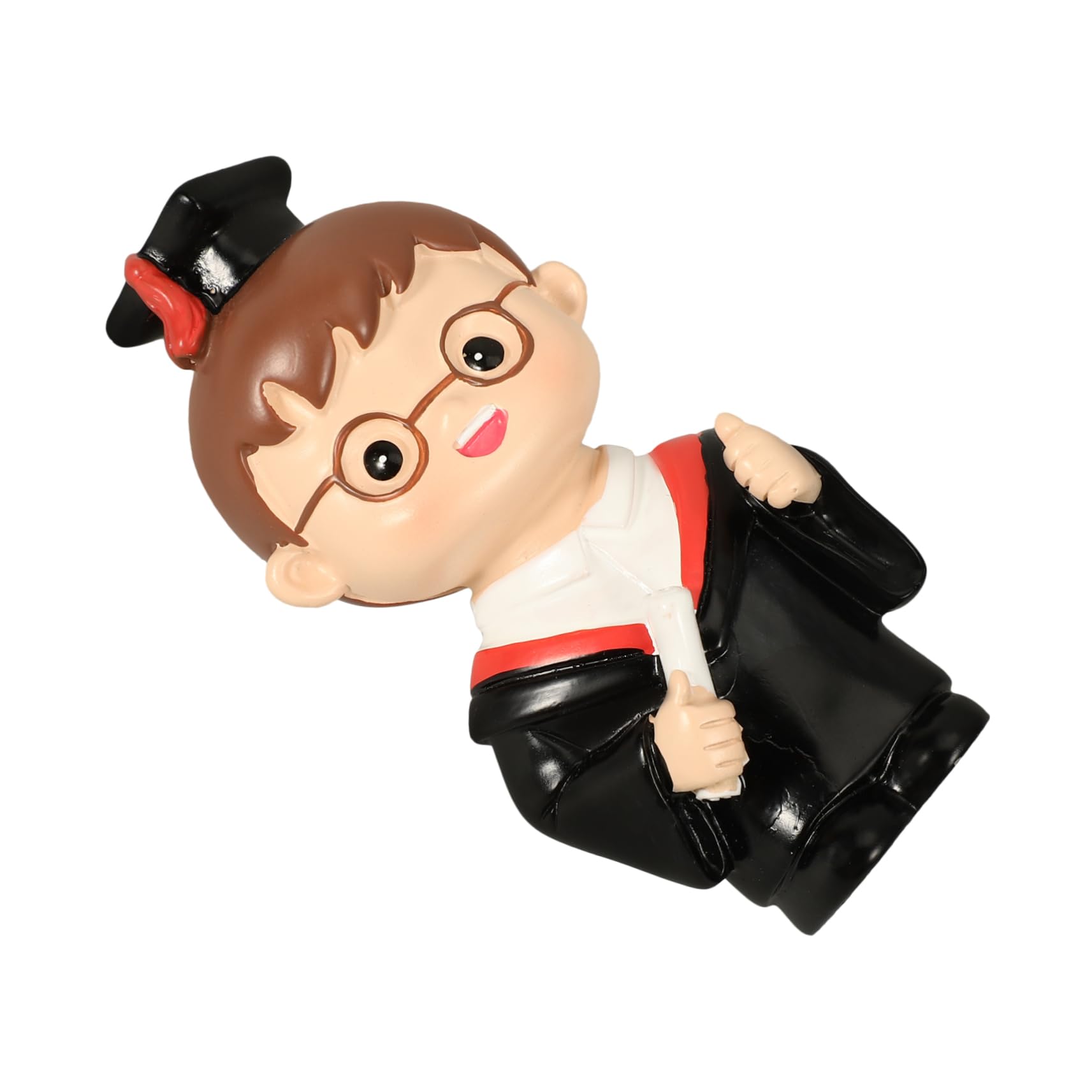 Ciieeo 4stücke Graduation Cake Decoration Resin Figurine Topper Für Abschlussfeiern Essbare Tortendeko Mit Lustigem Design Für Muffins Und Desserts Sicherer Lebensmittelkontakt