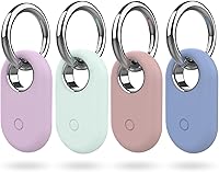 Vista 9 de Smarttag2 Soporte Compatible con Samsung Galaxy SmartTag2, Funda de Silicona Suave Protección Integral Contra Rayones y Caídas, con Llavero Adecuado