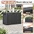 NBYSGO Outdoor Deck Storage Box,Resin Deck Boxes Indoor and outdoor, Waterproof Storage Box Lockable Lid (Black,50 Gallon)