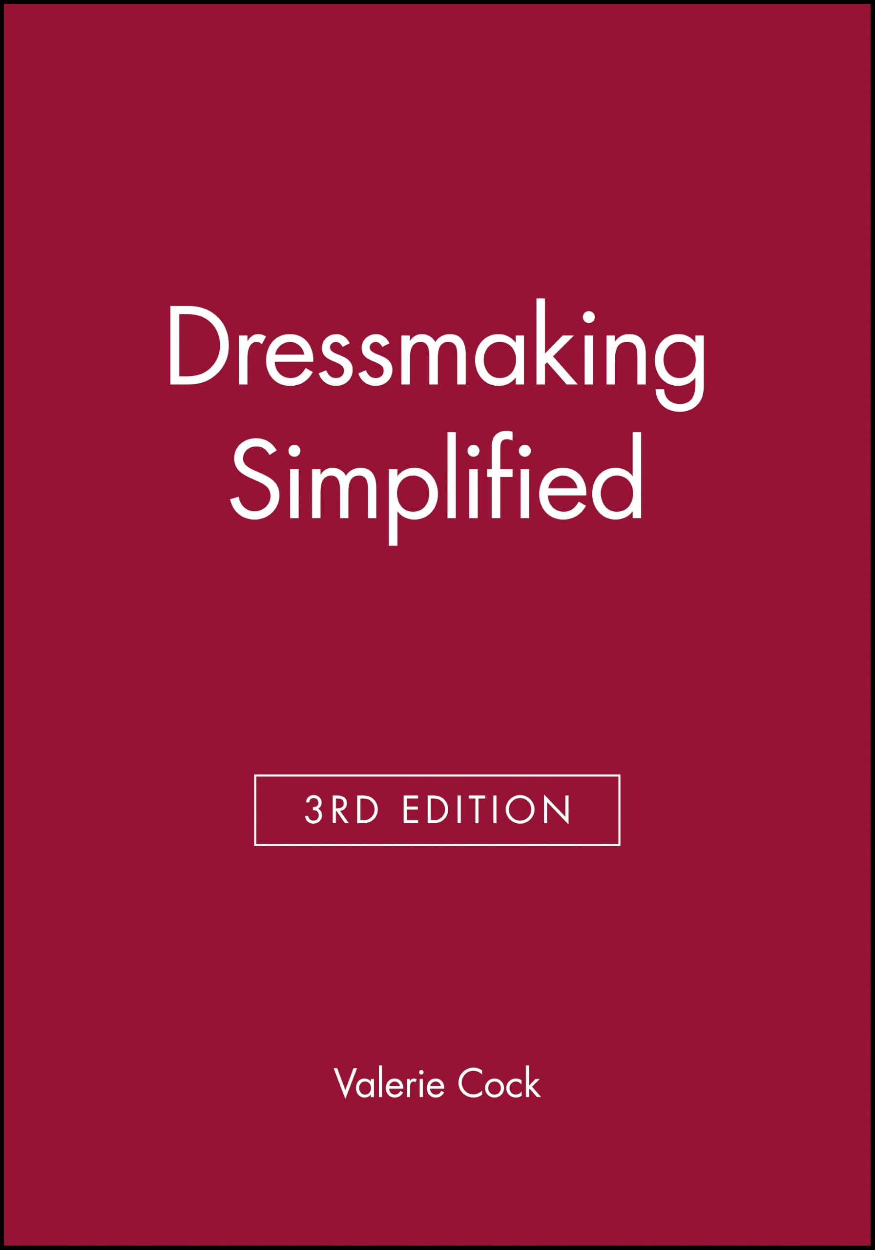 Dressmaking Simplified 3e by c*ck  New 9780632022168 Fast Free Shipping<-