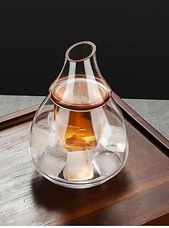 GUGRIDA 德利酒器(德利徳利杯付き) 温酒器 冷酒器 ワインデカンタ クリスタルガラスアイスバケット 150cc (ポット×1個)