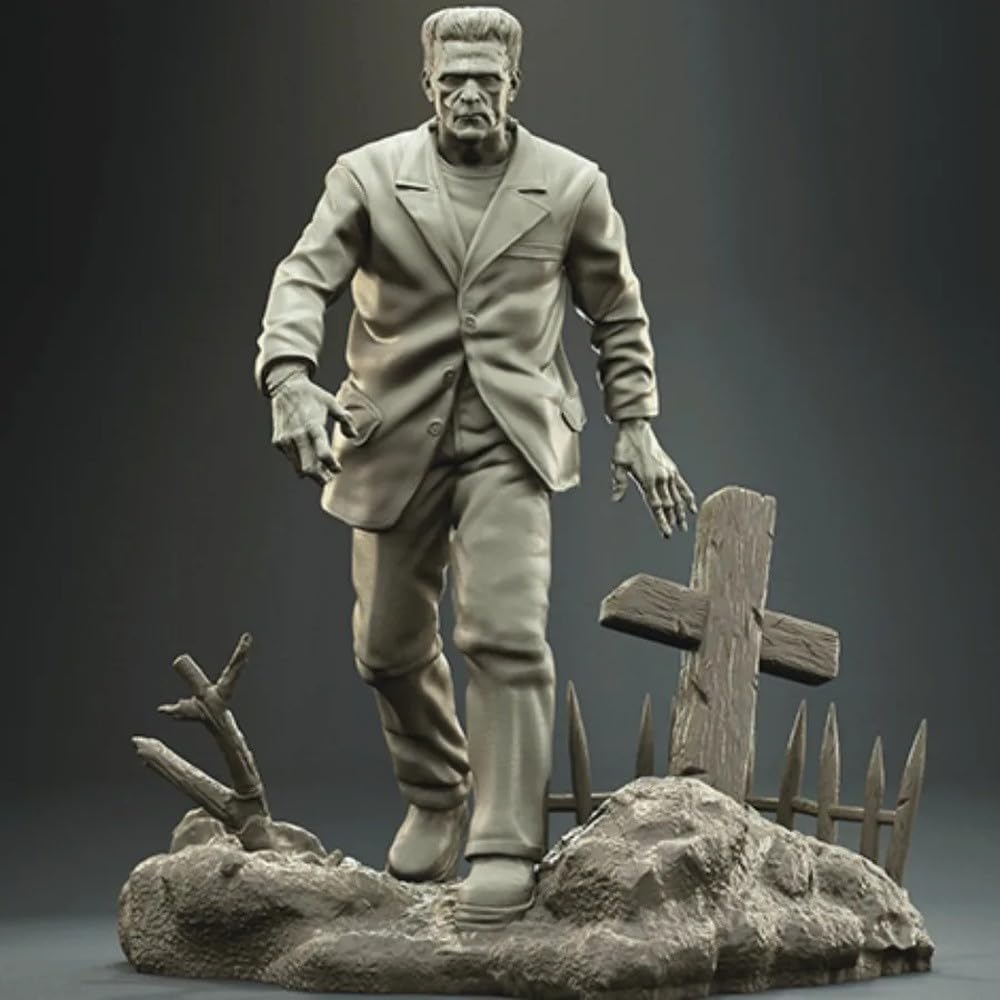 Frankenstein 1/24 Scale 110mm Resin Figure Model Kit, Unassembled and Unpainted Monster Miniature for Diorama