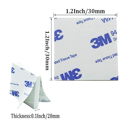 Miniatura 2 de Yision Cinta de espuma de doble cara, almohadillas de espuma cuadradas fuertes adecuadas para paredes de álbumes de fotos, ganchos, espejos