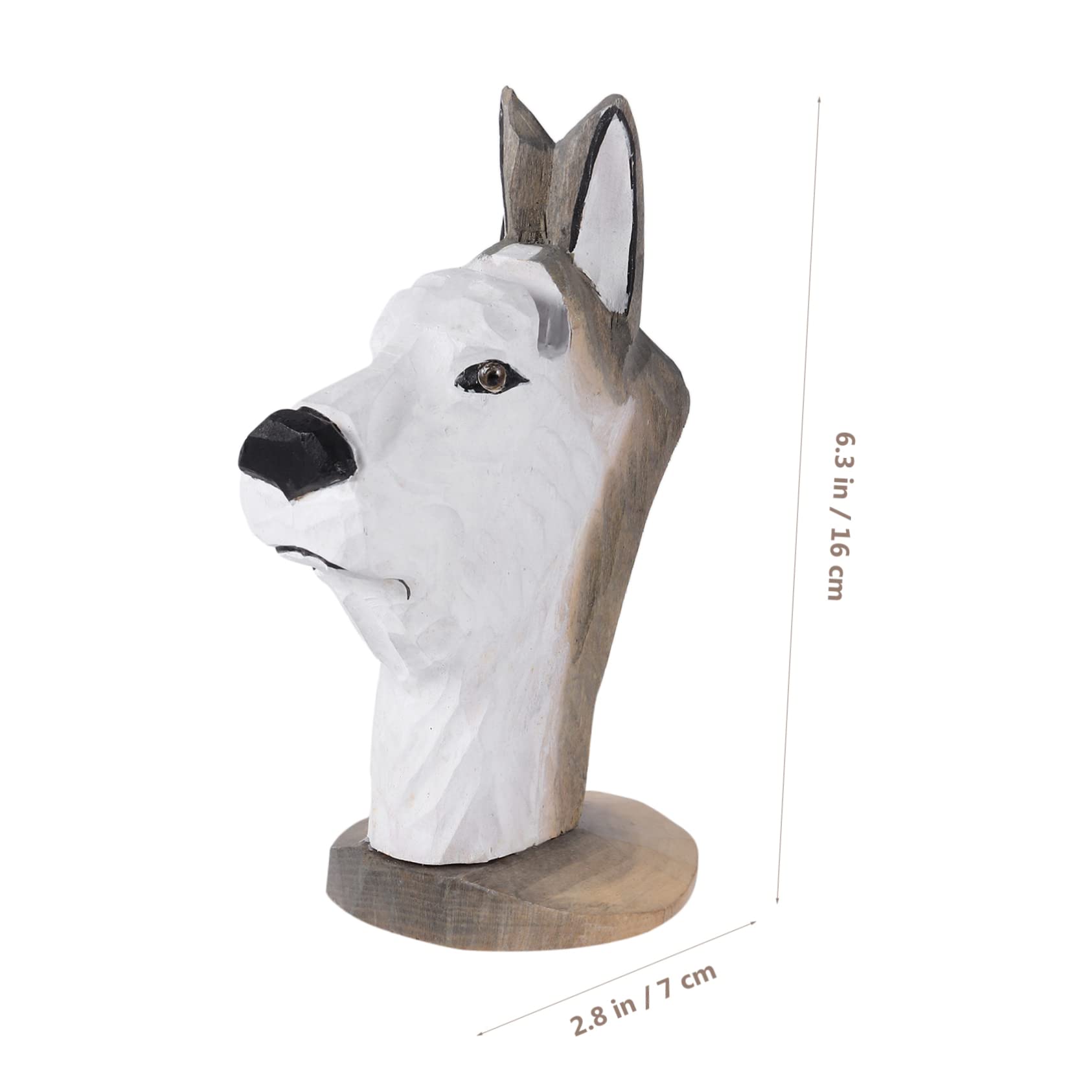 NUOBESTY 3 Stück Holz-Brillengestell Holzdekor Tischplatte Präsentationsständer Rahmenhalter Ständer Hundestatue Tier Brillen Handdekor Brillen-Display-Halterung Praktischer