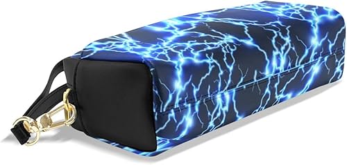 Miniatura 4 de Estuche de lápices de gran capacidad, portátil, de piel sintética, organizador de maquillaje, bolsa de maquillaje con asa para niños, niñas,