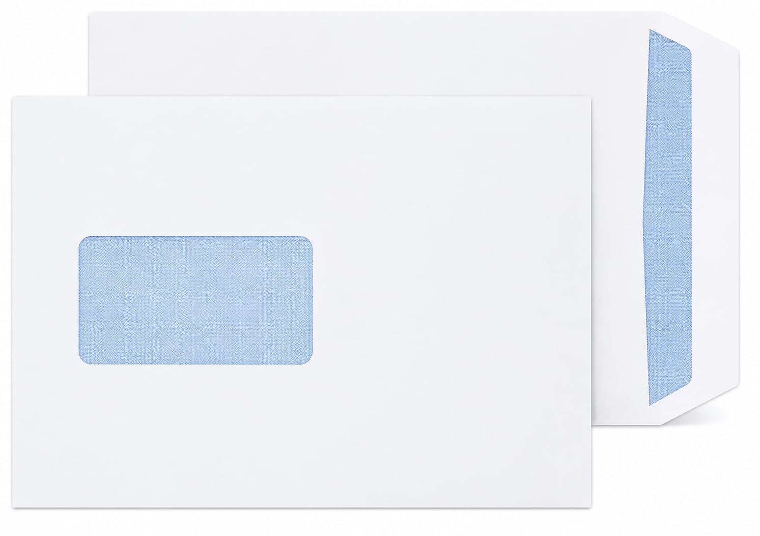 RFE Pack of 100 - C5 / A5 White Mailing Envelopes with Window Self Seal for Posting mailing Home Office, Ecommerce and Business 90gsm 229 x 162mm