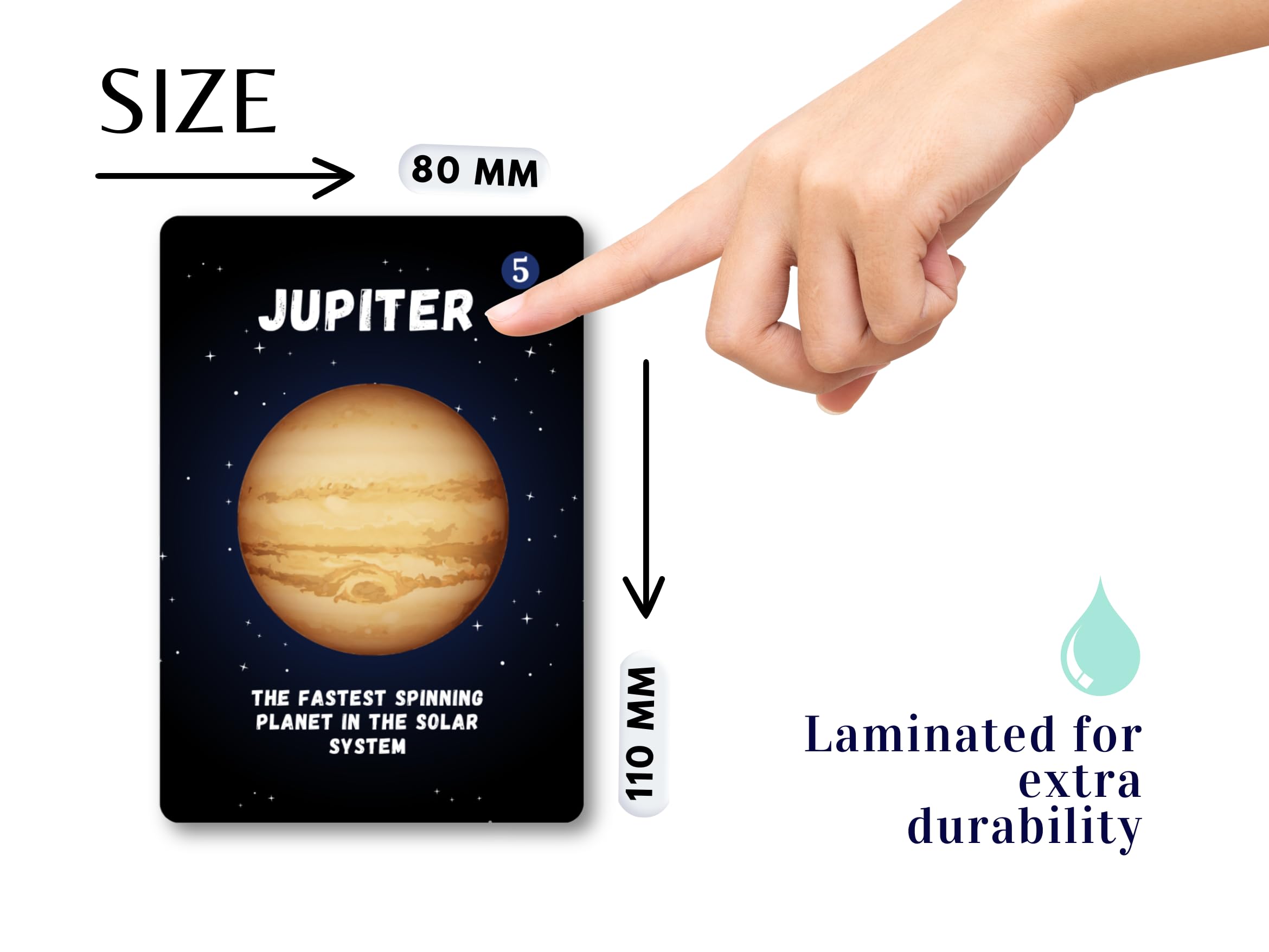 Solar System Flash Cards Educational Teaching Science Children Kids, Planets Solar System Cards, Fun Facts - Image 4