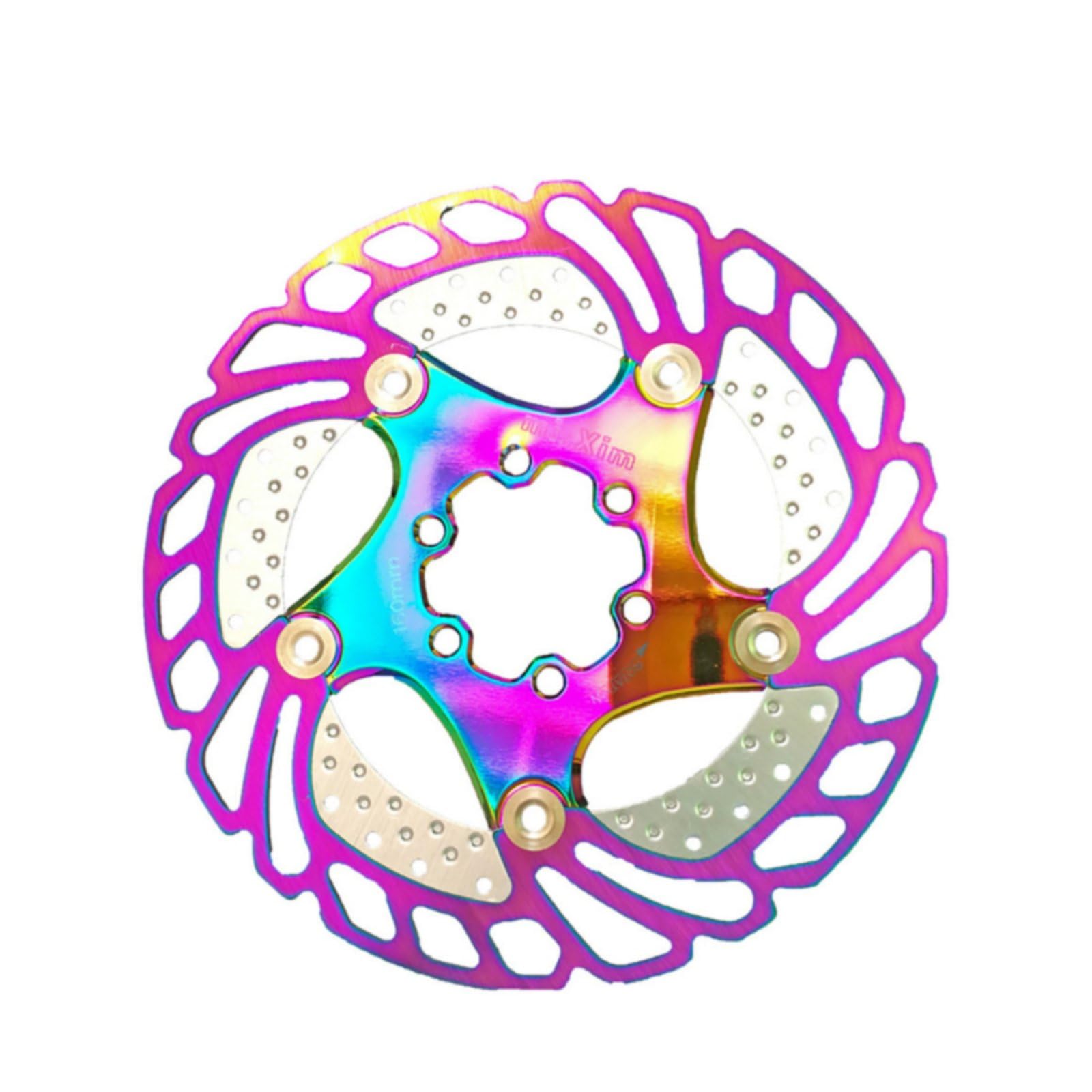 Disco de Freno para Bicicleta de Montaña Rotor Suspendido con Canales de Enfriamiento Acero Inoxidable SUS410 y Aleación 7075 Compatible con Seis, color to 1, 160 Mm