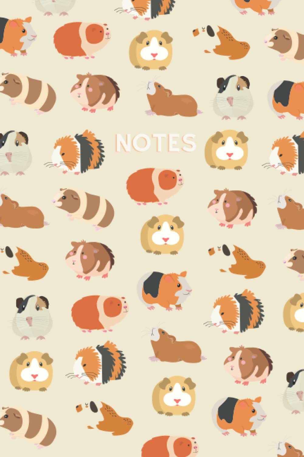 Guinea Pig - A5 Notebook - 100 Lined Pages (Cream)