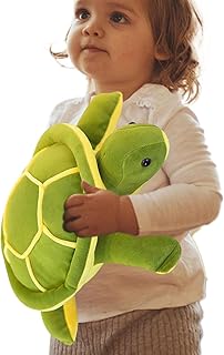Turtle Stuffed Animal,Green Soft Plush Toys Hugging Pillows - Adorable Turtle Cushion, Tortoise Plush Toy, Soft Stuffed Animal Plush Bedtime Friend for Kids Babies Moluo