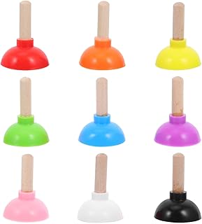 9個のミニプランジャーマジックおもちゃリアルなプランジャー小道具ドールハウスバスルームトイレゲームいたずらおもちゃいたずらインタラクティブショーパフォーマンス