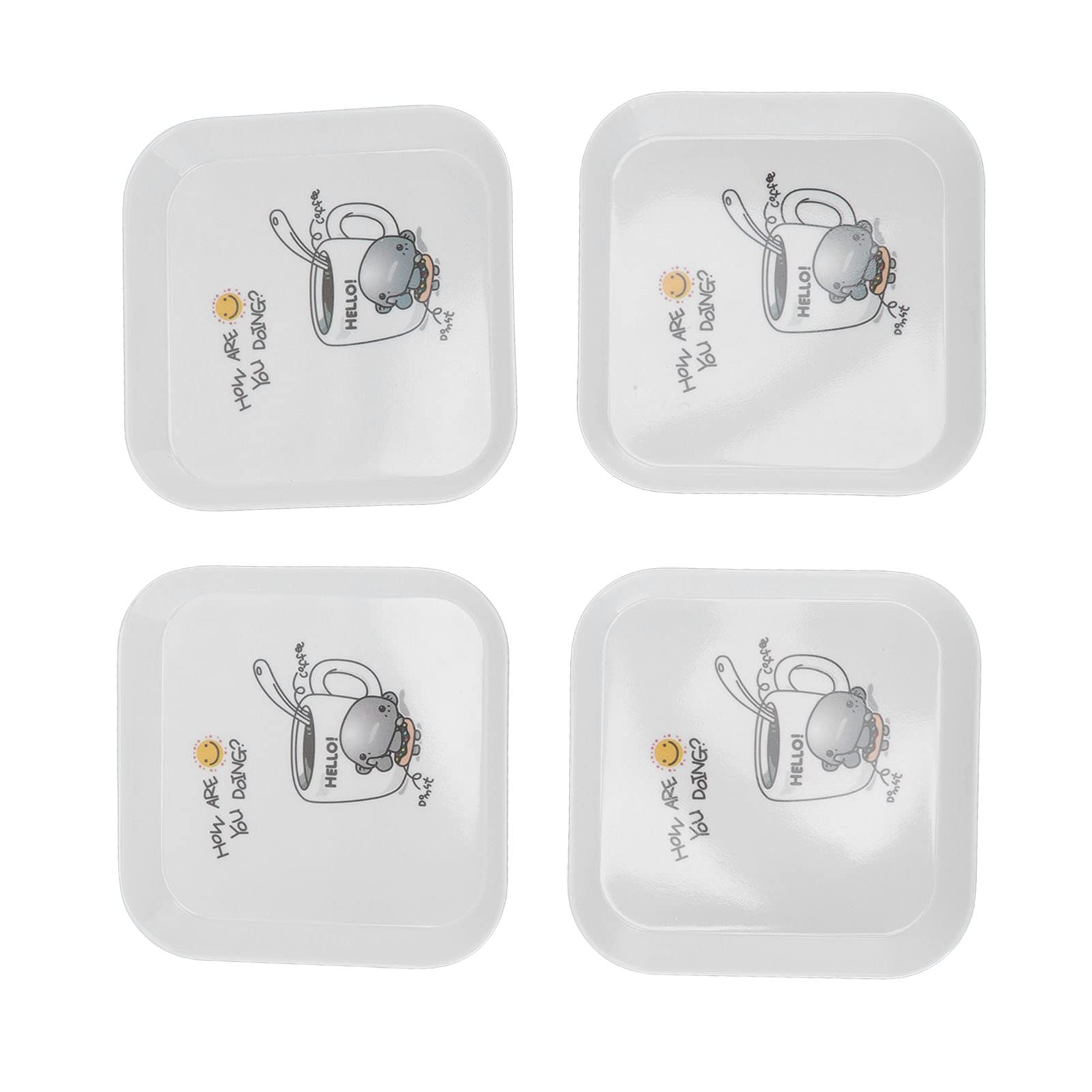 Melrose International Plate w/Tree Pattern (Set of 4) 8