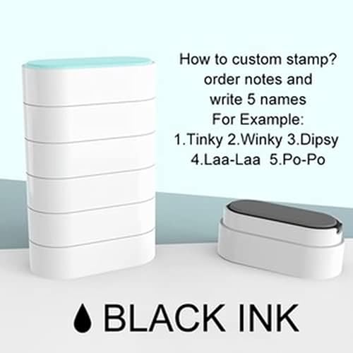 Sello personalizado con nombre para ropa, sello de nombre 5 en 1 para ropa para niños, sellos personalizados lavables, sello de tela, marcador