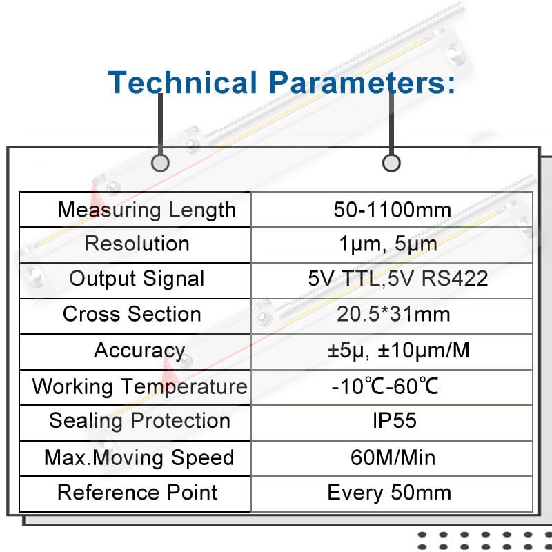 3Axis LCD DRO Multi-Function RPM Digital Readout Display,5um Linear Scales 16'' 32'' 18'' Glass Optical Encoder Sensor OEM for Lathe Milling Bridgeport Knee Mill (420mmx820mmx470mm)