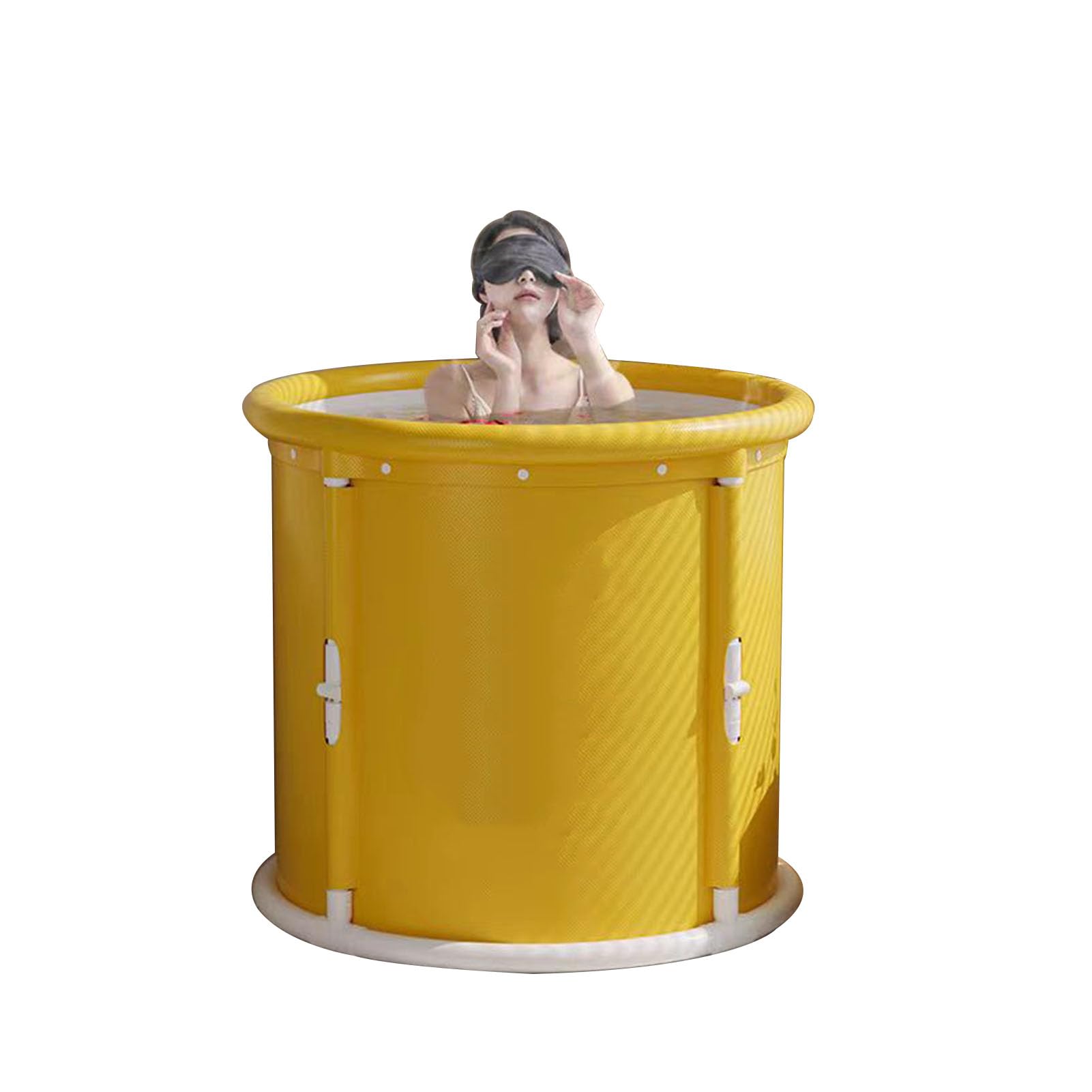 Tragbare Faltbare Badewanne für Erwachsener Große Familie Badewanne Effiziente Umstellung von Heißer und Kalter Temperatur Badewanne für Erwachsene (Oval)
