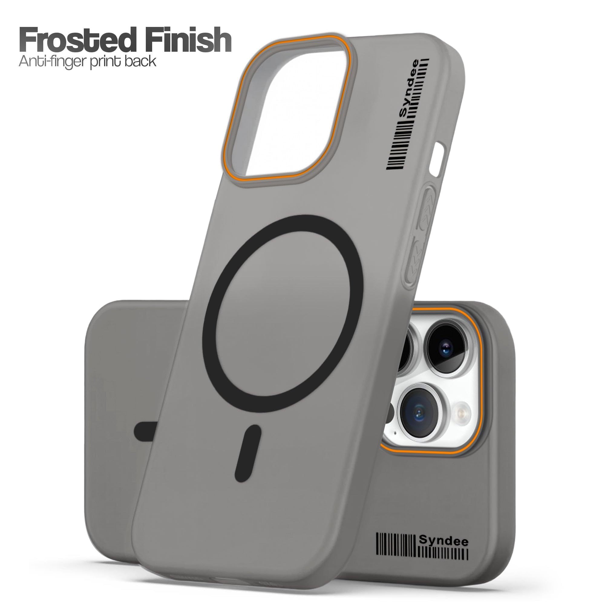 DL3 Mobilak Case Back Cover for Honor X8D, Sleek Frosted Translucent Back Only Compatible with Wireless Magnetic Accessories | Anti-Scratch Shockproof Phone Case (Black)