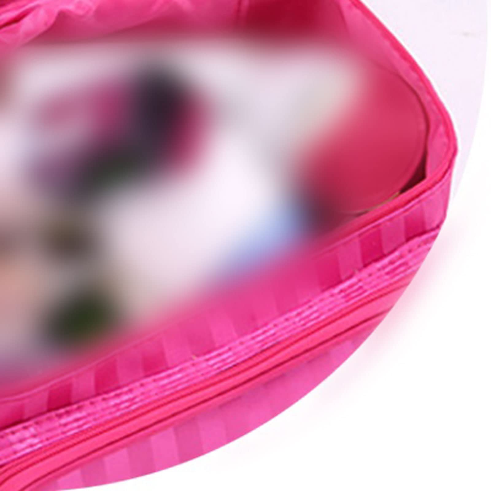 Kosmetyczka damska kosmetyczka w paski wzór torba na makijaż składana podróżna kosmetyczka duża pojemność przechowywanie kosmetyczka, Jeden kolor, Jeden rozmiar