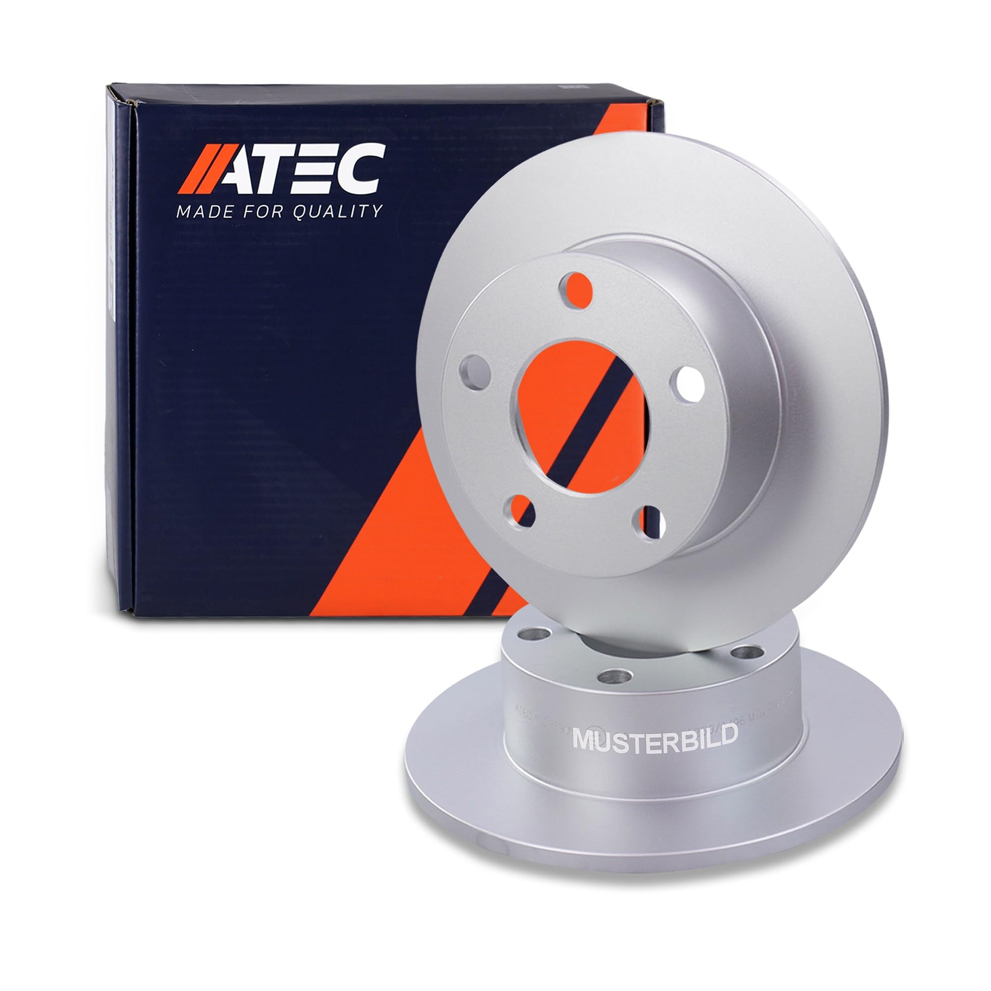 ATEC Germany 2x disques de frein arrière Ø 302 mm plein