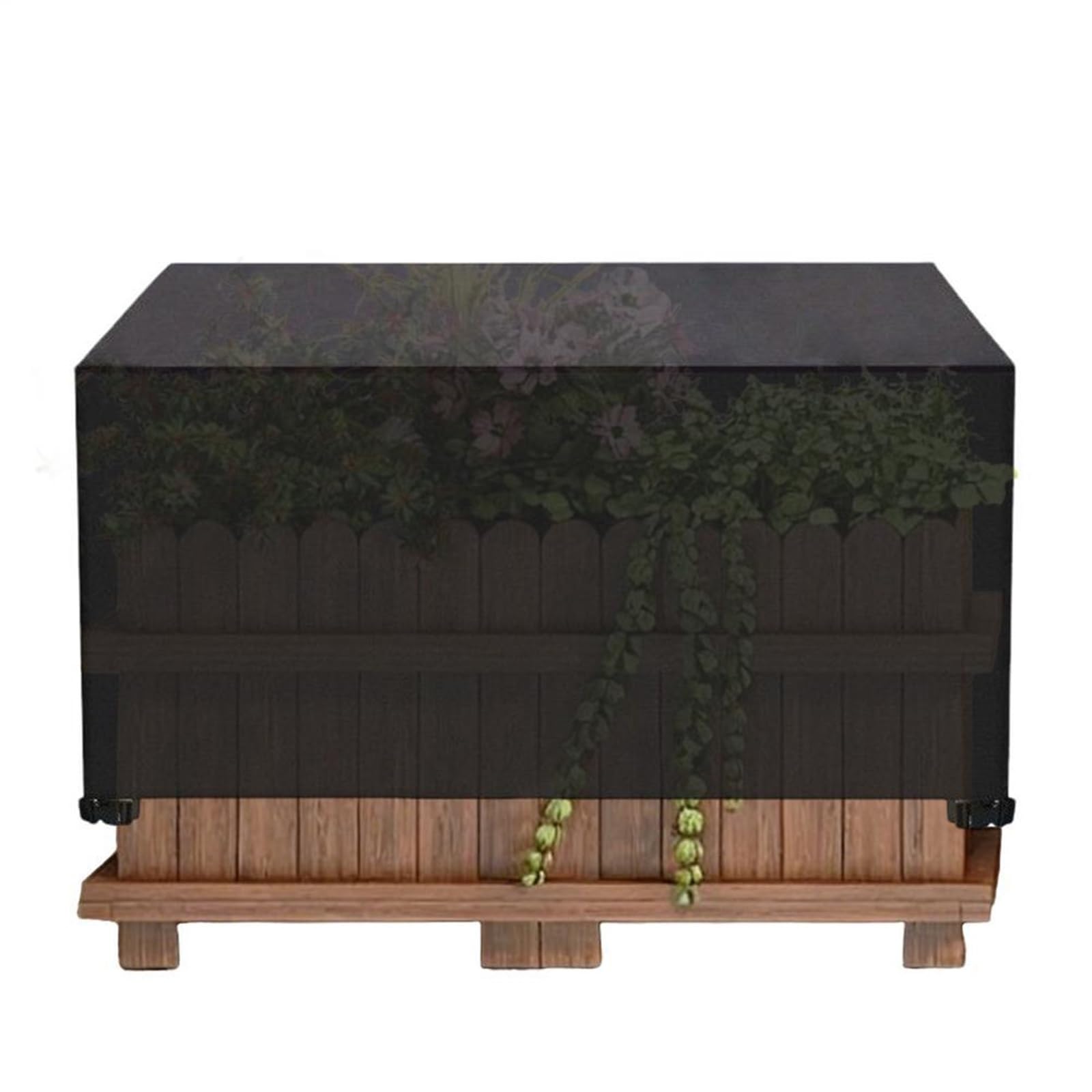 zyrqon Raised Bed Plant Cover Frost Protecting Outdoor Plant Box Cover For Tomato Flowers Strawberry Blueberry Vegetables Fruits(Black)