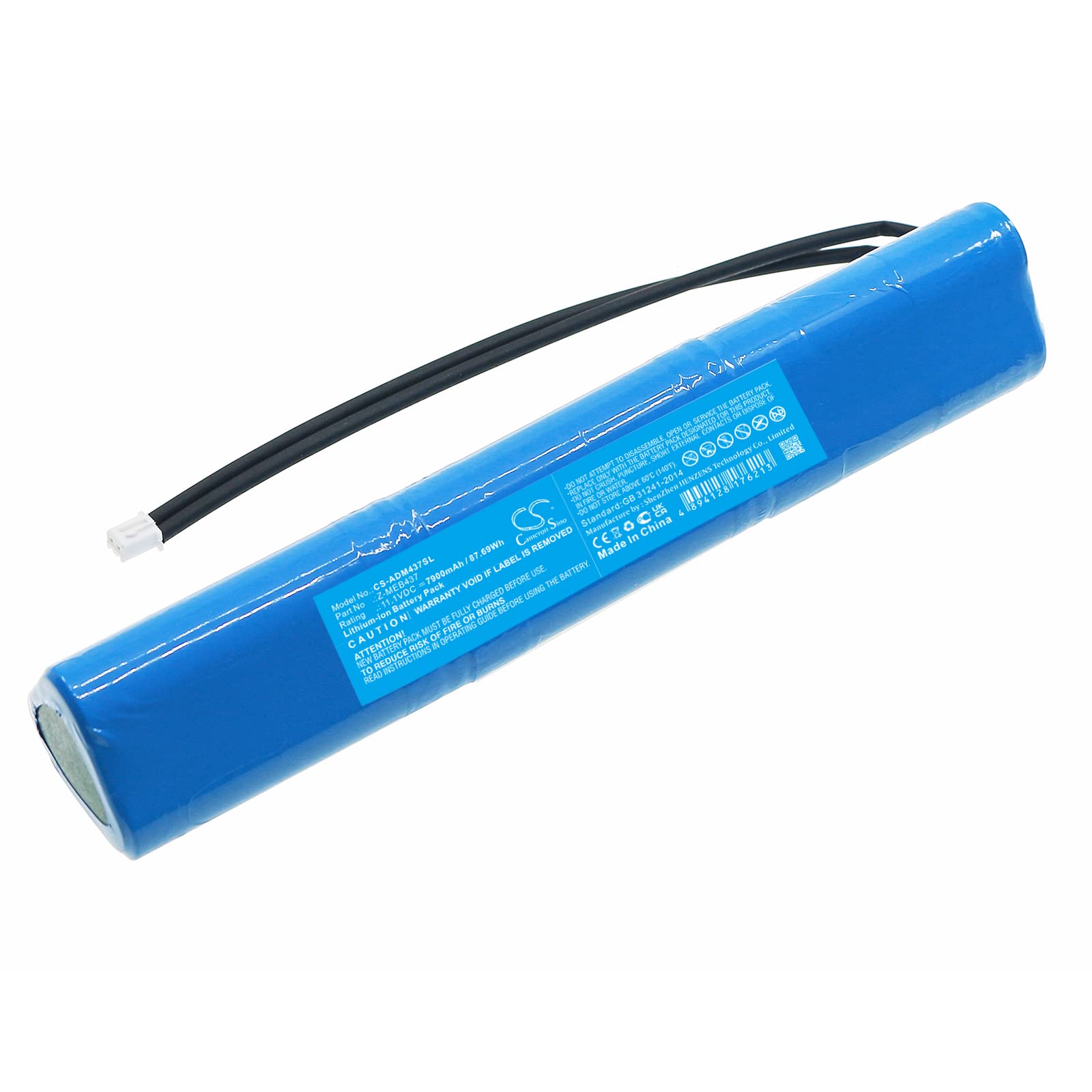 FYIOGXG Cameron Sino Battery for American DJ Mega Go Bar 50 RGBA PN:American DJ Z-MEB437 7900mAh / 87.69Wh