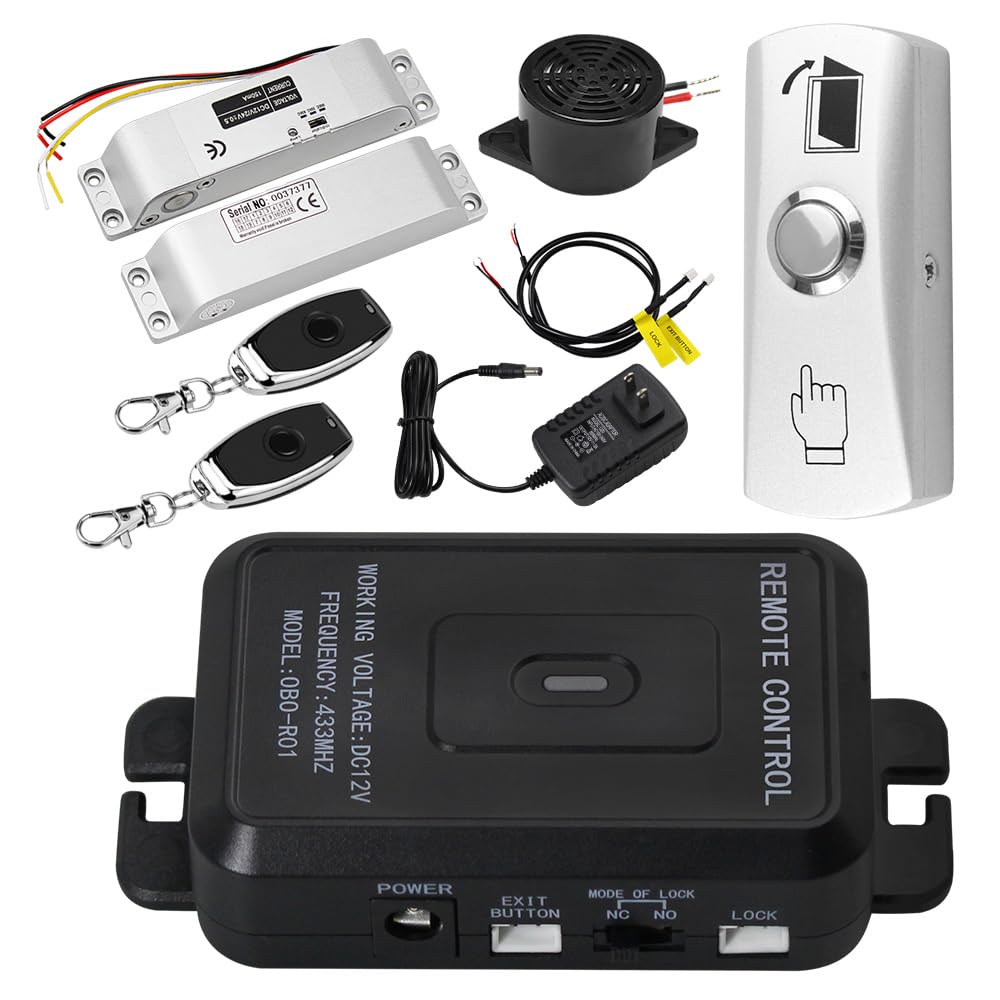 Photo 1 of YiToo Access Control System Kit 433MHz Remote Control Opener with Eletric Drop Bolt Lock 12VDC for Narrow Door