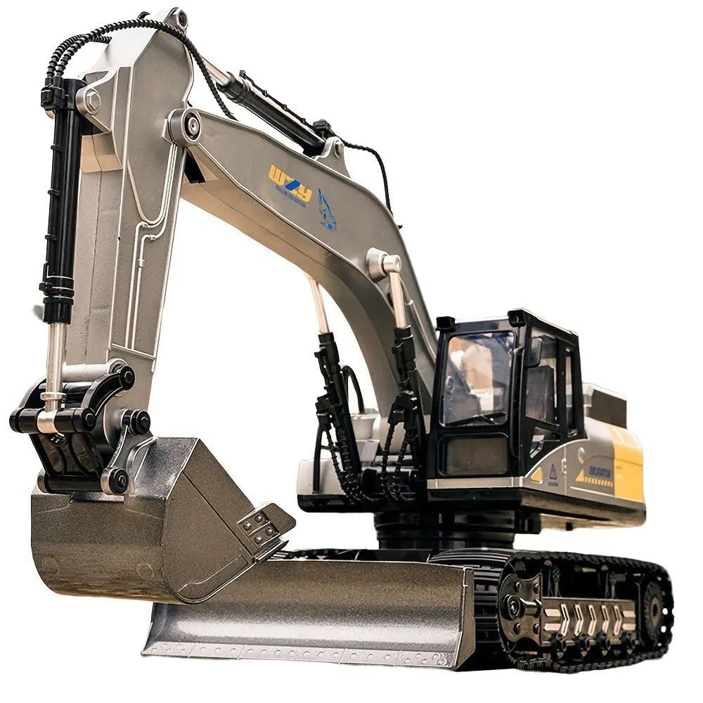 RaahiGlow Remote Control Excavator Toy, 1/43 Scale 2.4Ghz RC Excavator Construction Vehicles with Smoke, Sound & Lights & 680° Rotation, 15 Channel Construction Tractor RC Truck Toy for Kids JCB (B0D78ZY8T1) Amazon Price History, Amazon Price Tracker