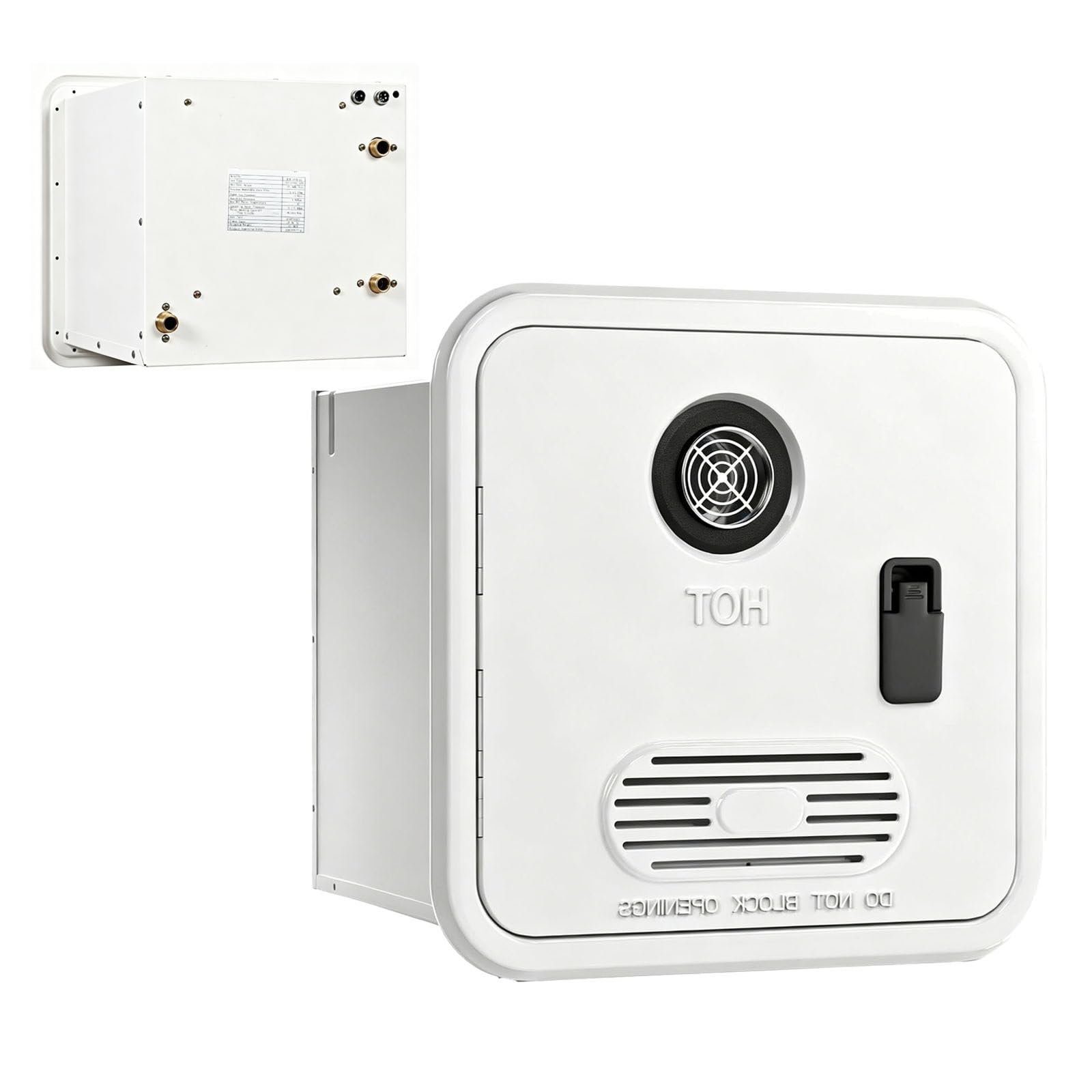 Scaldabagno Istantaneo per Camper, 16,1 kW Propano White